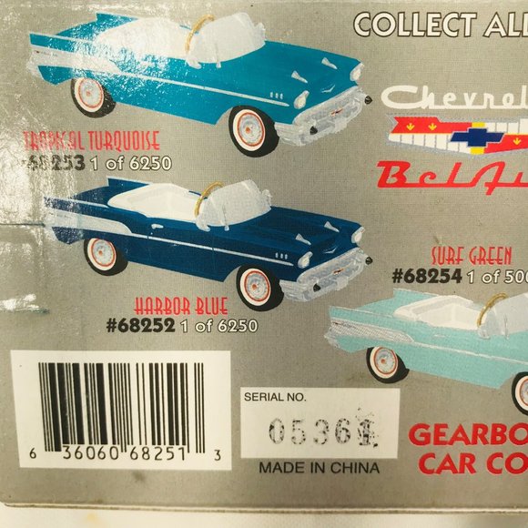Gearbox 1997 Vintage 1957 Chevy Bel Air Convertible Serial #05361 Pedal Car New - Picture 8 of 10